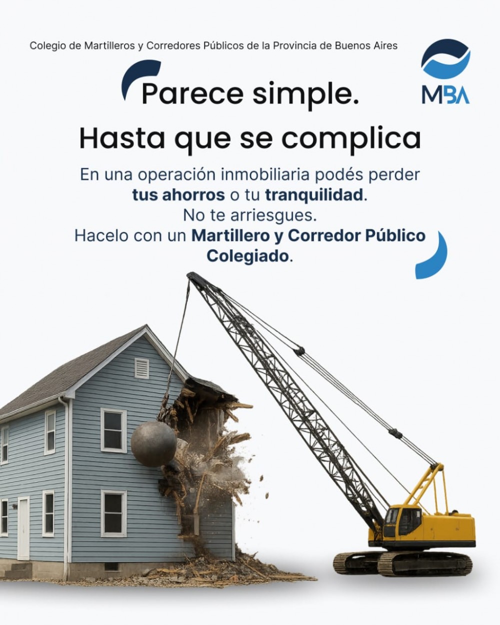 Tus operaciones inmobiliarias siempre de la mano de un Martillero Público.