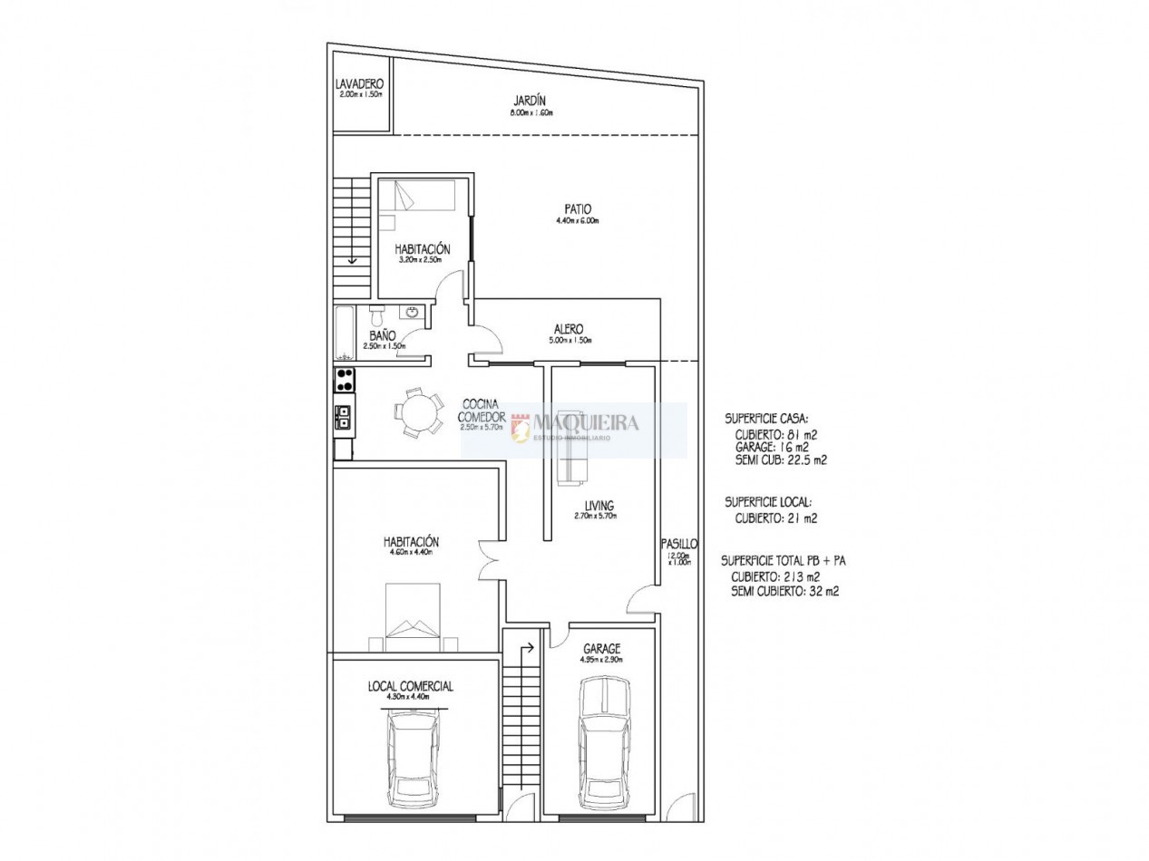VENTA EN BLOCK-CASA EN DOS PLANTAS -SON 3 PH VIVIENDAS Y LOCAL COMERCIAL-COCHERA-TERRAZA