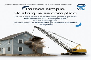 Tus operaciones inmobiliarias siempre de la mano de un Martillero Público.